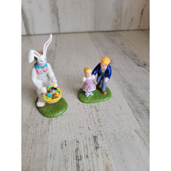 Dept 56 55164 it's the Easter Bunny snow original Xmas home decor set - Picture 3 of 7